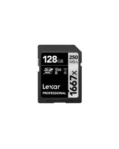 Tarjeta de memoria Lexar® Professional 1667x SDXC™ UHS-II-128 GB